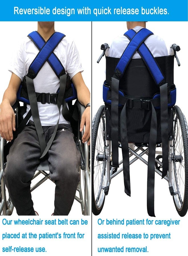 Ndola Wheelchair Seat Belt Torso Support Vest for Patient, Elderly & Disabled, Adjustable Full Body Harness Prevent Tilting or Falling & Keep User Upright, [ 1 Piece ] - Image 4