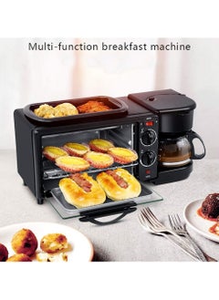 Generic 3in1 Breakfast Machine Household English Breakfast Machine Multifunctional Coffee Making hot Milk Oven Toaster  - Image 2