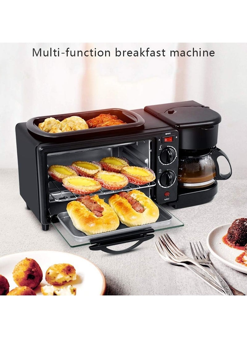 Generic 3in1 Breakfast Machine Household English Breakfast Machine Multifunctional Coffee Making hot Milk Oven Toaster  - Image 2