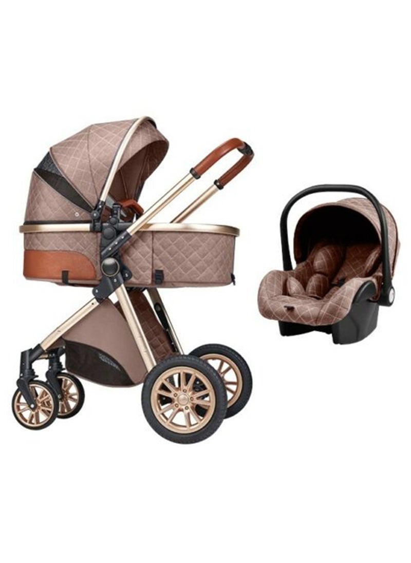 Baby Life Newborn Baby Stroller 3 In 1 Rain Cover Mosquito Net Backpack  - Image 1