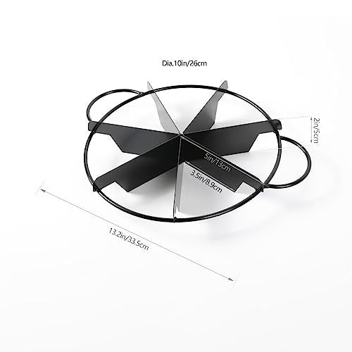 HAWOK 7-Slice Pie Cutter Press No-Stick Pie and Cake Divider Works Up To 10" Diameter Desserts - Image 2