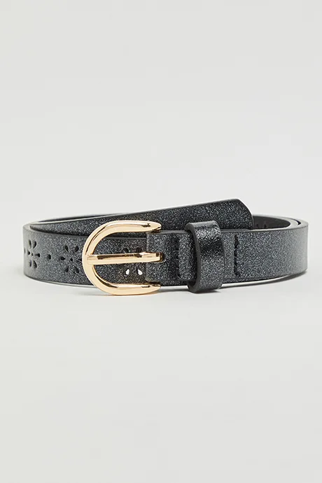 R&B 2 Pack Laser Cut Buckle Belts