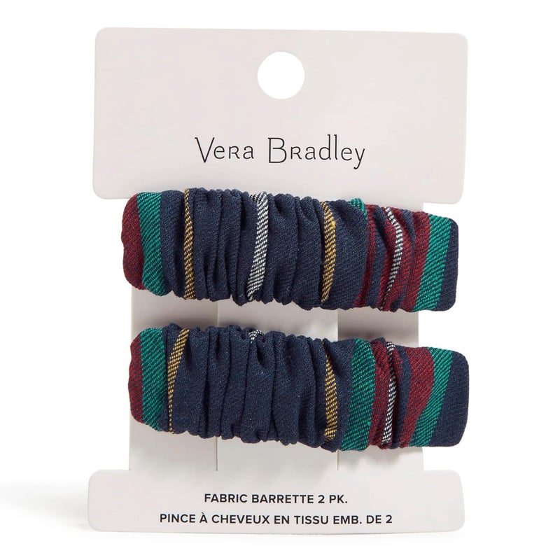 Vera Bradley Womens Hair Clip Set of 2 Hair Accessory Tartan Plaid One Size