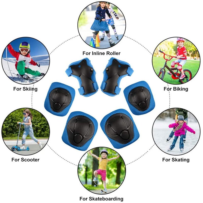 Child Protective Helmet Set – Durable Safety Gear for Biking, Skating, Scootering – Adjustable Fit for Kids 4-11 – Includes Breathable Helmet + Knee, Elbow & Wrist Pads for Comfort  - Image 5