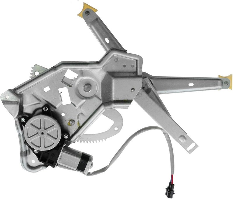TRQ Rear Right Power Window Regulator & Motor Assembly Passenger Side Compatible with 1989-1995 BMW 525i 1994-1995 530i 1989-1993 535i 540i 1991-1993 M5 - Image 1