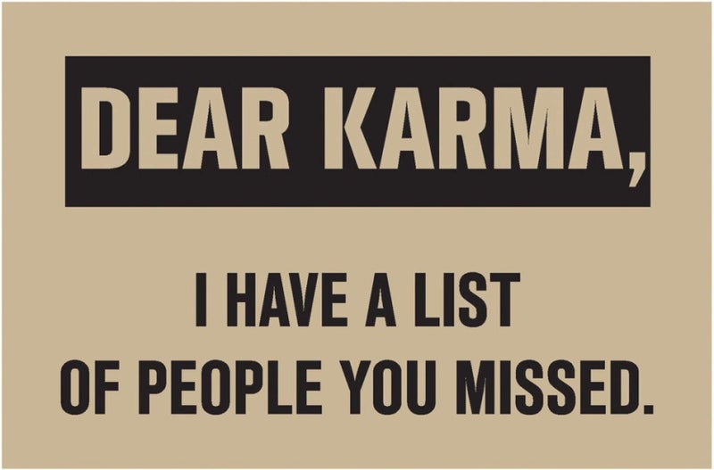 5 Ace KARMA WALL POSTER STICKER FOR BEDROOM,LIVING ROOM,OFFICES OF 300 GSM (12x18) inch WITHOUT FRAME - Image 1