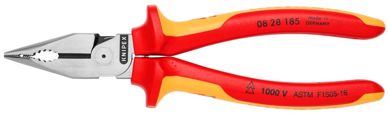 KNIPEX Tools 08 28 185 SBA NeedleNose Combination Pliers1000V Insulated 714