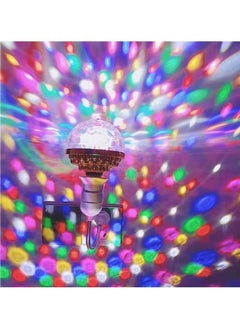 Beauenty Colorful Rotating Magic Ball Light,Colorful Disco Rotating Magic Ball Light Bulb with Sockets,Magic Ball RGB LED Stage Light for Home Room Dance Parties,Birthday, Holiday, Club, Bar, Disco  - Image 3