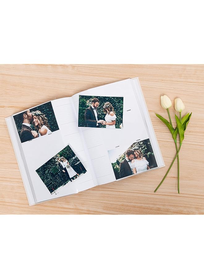 pearhead Wedding Thumbprint Memory Book Wedding Photo Album Marriage Keepsake Engagement Gifts Ivory Linen - Image 4