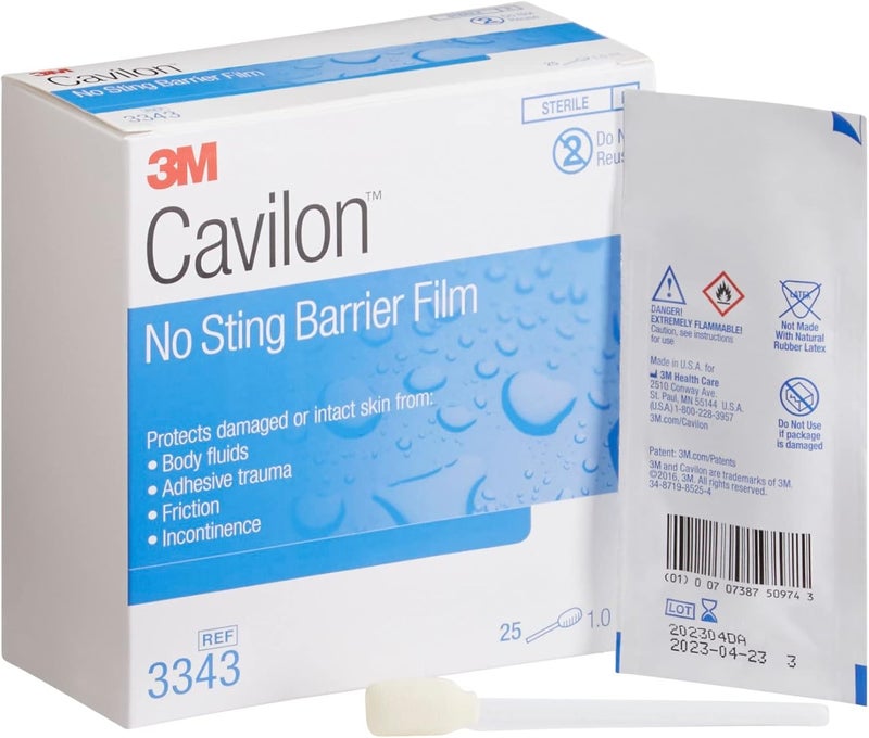 3M Cavilon No Sting Skin Barrier Applicator 1 mL Sterile 3343, 100 Ct - Image 1