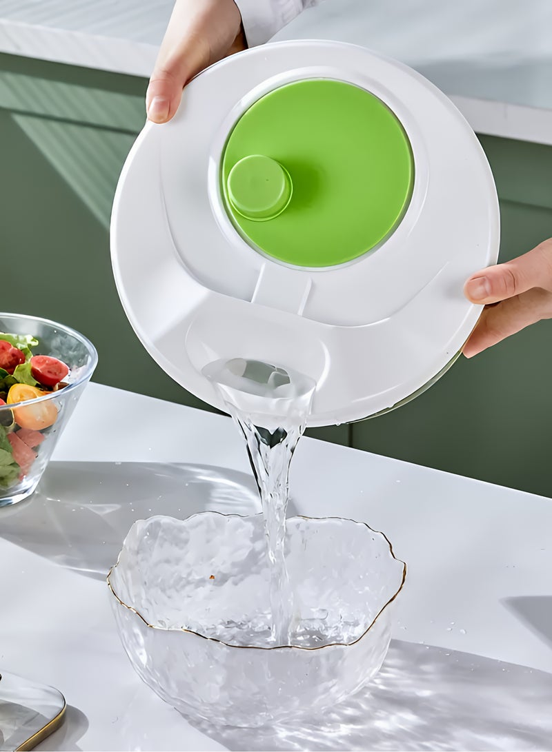 ALMiHomi Large Salad Tools Salad Spinner & Vegetable Cutter Bowl 2-in-1 – Large Capacity Multi-Purpose Kitchen Tool for Salad, Slicing, Shredding, and Quick Drain/Storage (8.6 × 5.9 in / 22 × 15 cm) - Image 4