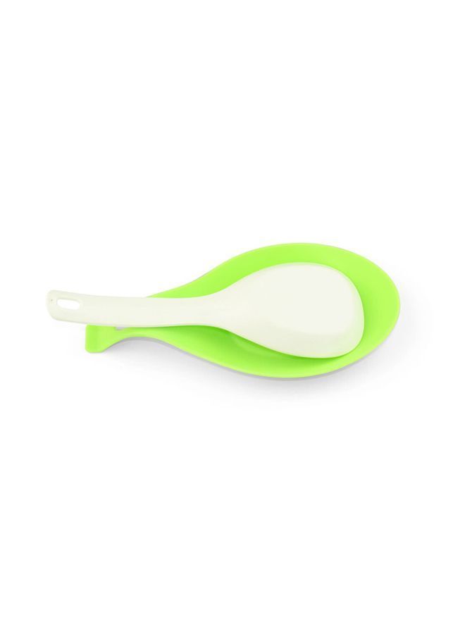 NIBEMINENT Silicone Spoon Rest Green 22centimeter - Image 2
