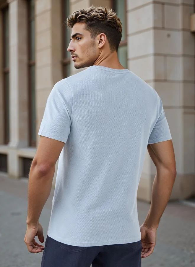 ايكونيك Iconic Popcorn Textured T-shirt