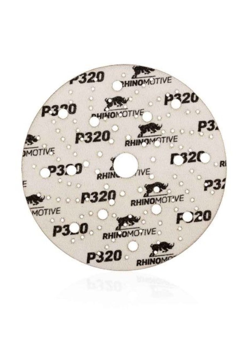 RHINOMOTIVE Ceramic Extreme Plus Abrasive Discs 150MM Multihole Grit 320 50Pcs  - Image 3
