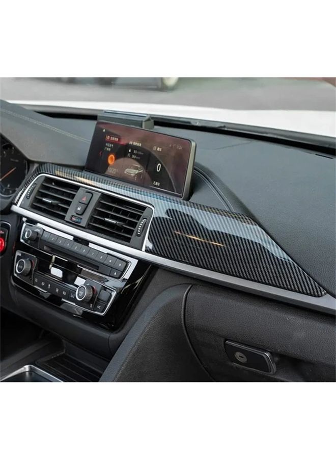 1 زوج من ألياف الكربون ABS لوحة زخرفية للأدوات شريط تغطية ترابيز مناسب لـ BMW F30 F34 3 GT 4 سلسلة متغير رمادي إكسسوارات داخلية للسيارة - Image 5