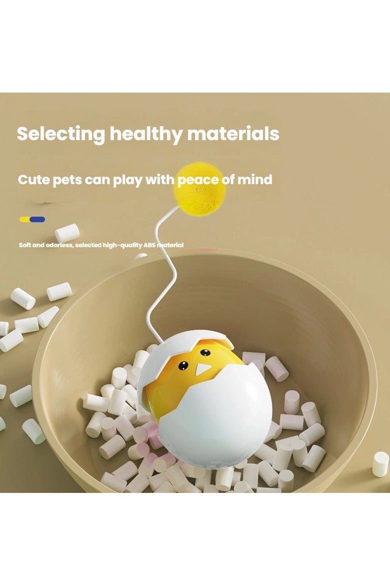 general Electric self-balancing cat toy with sound, a fun toy for cats to entertain themselves, comes with a cat toy stick. - Image 3