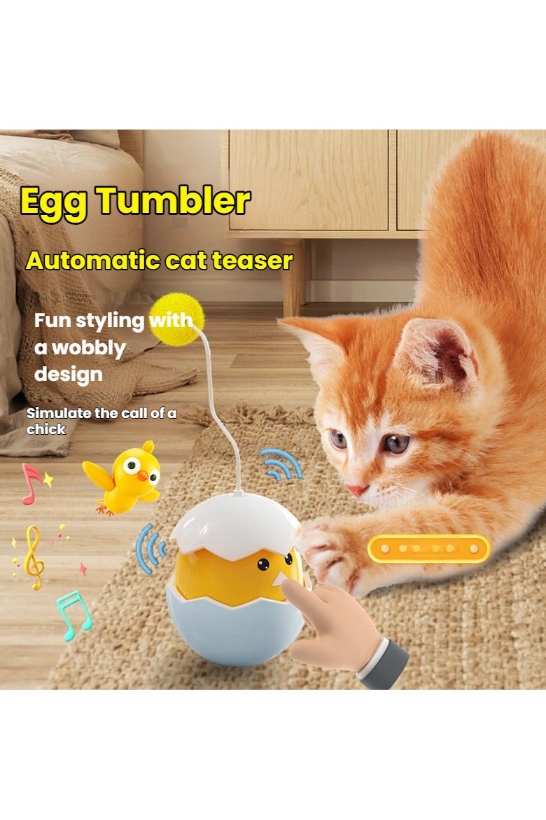 general Electric self-balancing cat toy with sound, a fun toy for cats to entertain themselves, comes with a cat toy stick. - Image 5