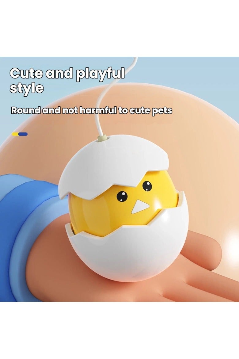 general Electric self-balancing cat toy with sound, a fun toy for cats to entertain themselves, comes with a cat toy stick. - Image 4