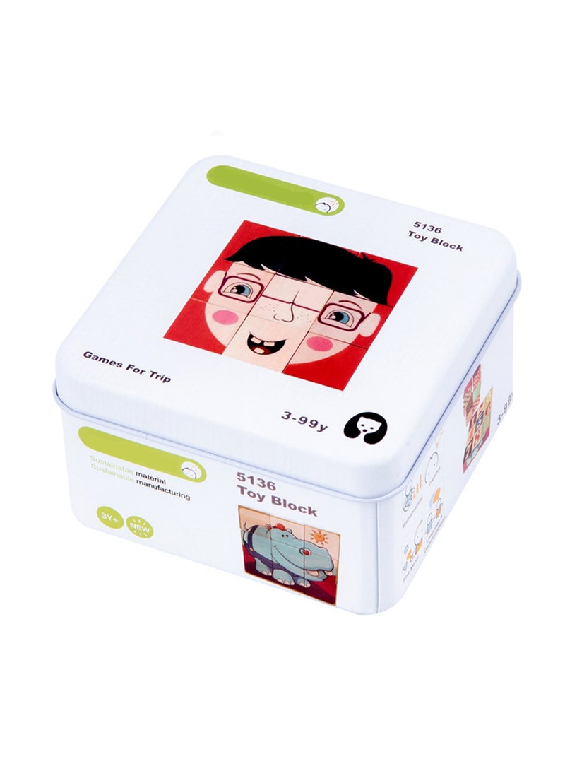 Children'S Educational Travel Iron Box Educational Toys Baby Early Education Cognitive Boys And Girls (Six-Sided Painting) - Image 1