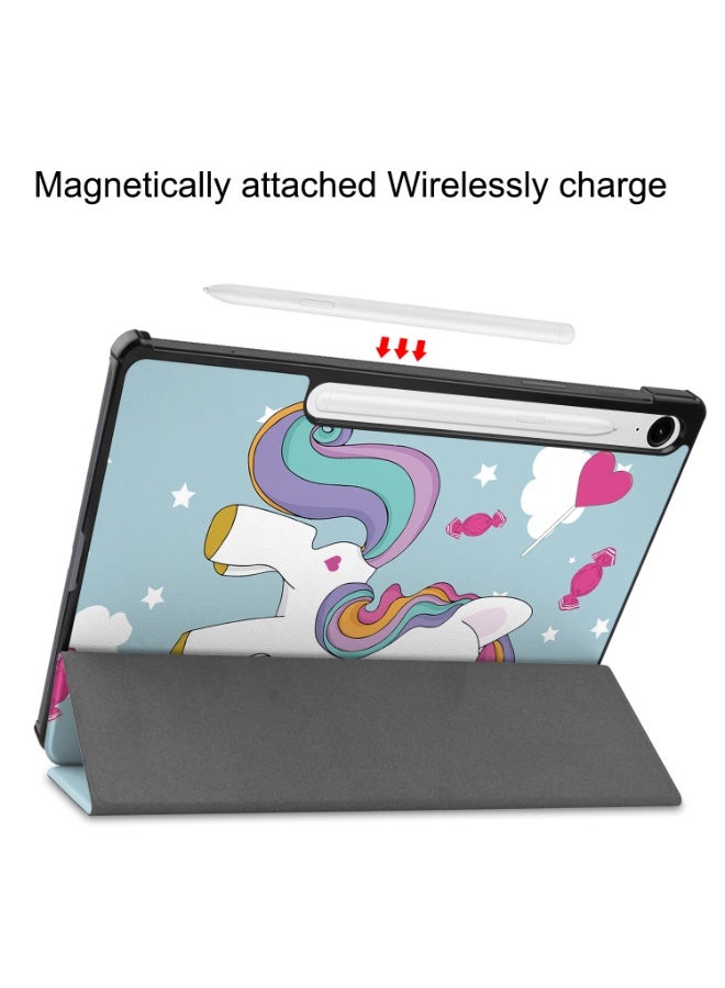 حالة لسامسونج غالاكسي تاب S10 لايت / S10 FE / S9 FE / تاب S9 11 '' زوايا عرض متعددة كل الجلد الجديد PU غطاء ذكي مع ميزة إيقاظ النوم التلقائي Slim Flip Shell Case لـ Galaxy Tab S10Lite - Image 5