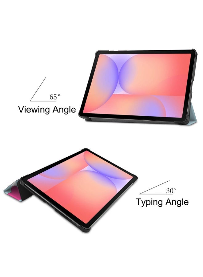 حالة لسامسونج غالاكسي تاب S10 لايت / S10 FE / S9 FE / تاب S9 11 '' زوايا عرض متعددة كل الجلد الجديد PU غطاء ذكي مع ميزة إيقاظ النوم التلقائي Slim Flip Shell Case لـ Galaxy Tab S10Lite - Image 3