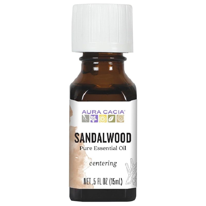 Aura Cacia Essential Oil, Focusing Sandalwood, 0.5 Fluid Ounce