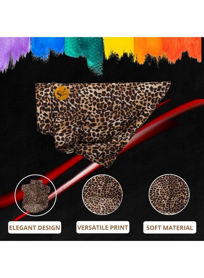 Sage Square Funky Soft Material Dog Shirt | Cool/Funky Print Pet | Soft Light Weight | Comfortable & Breathable Dog Clothing | Trendy Vest Outfit (Xxlarge - 28 Inch) (Cheetah Print) - Image 3