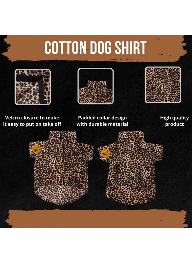 Sage Square Funky Soft Material Dog Shirt | Cool/Funky Print Pet | Soft Light Weight | Comfortable & Breathable Dog Clothing | Trendy Vest Outfit (Xxlarge - 28 Inch) (Cheetah Print) - Image 5