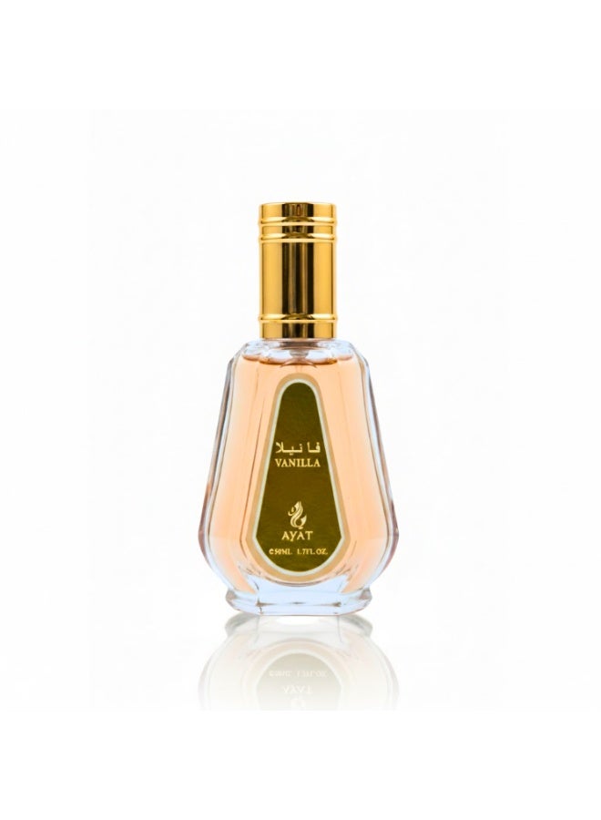 Ayat Perfumes Vanilla Eau de Parfum 50 ml – Madagascar Vanilla, Tonka & Amber – Long-Lasting Unisex Perfume Made in Dubai - Image 1