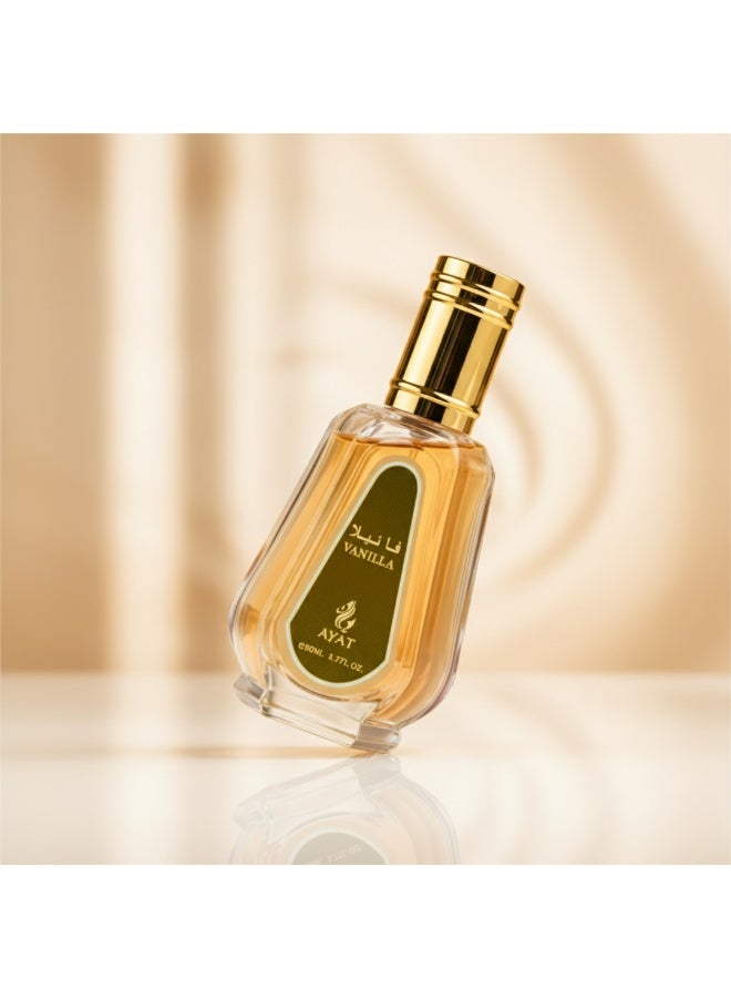 Ayat Perfumes Vanilla Eau de Parfum 50 ml – Madagascar Vanilla, Tonka & Amber – Long-Lasting Unisex Perfume Made in Dubai - Image 4