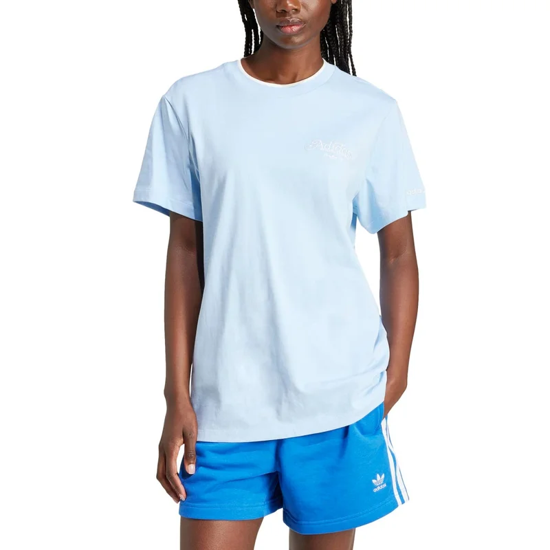 adidas Originals Blue GRAPHIC TEE Blue Originals Women T-SHIRTS for Women | Best Price UAE