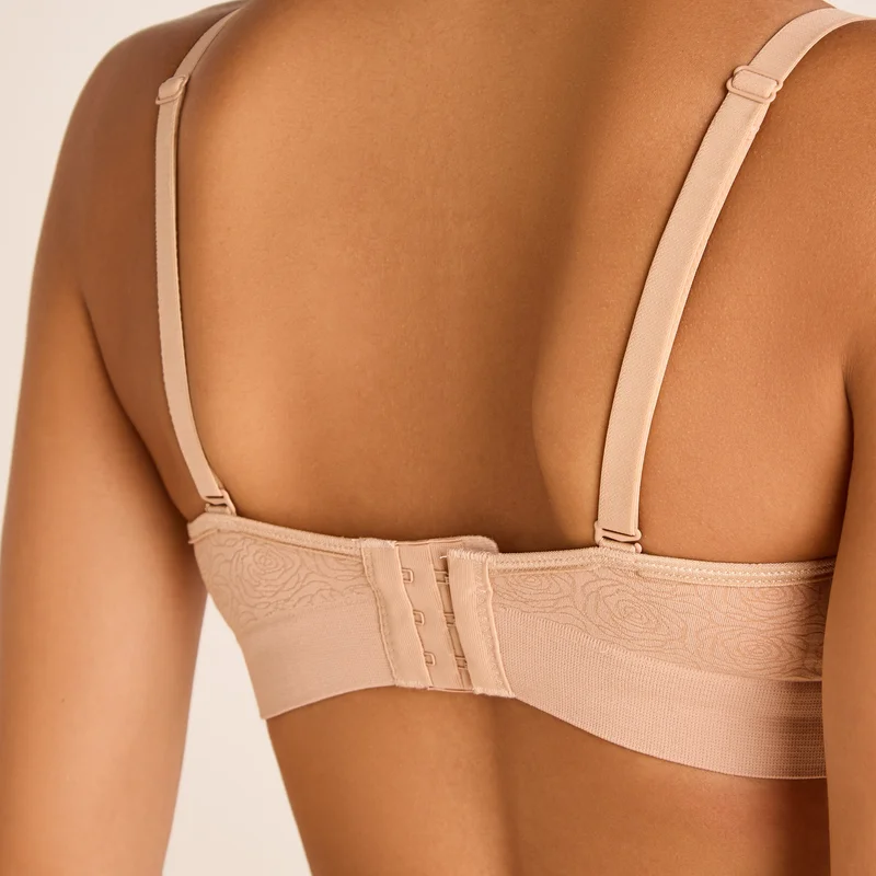 Splash FAV Floral Jacquard Multiway Seamfree Bra with Adjustable Straps