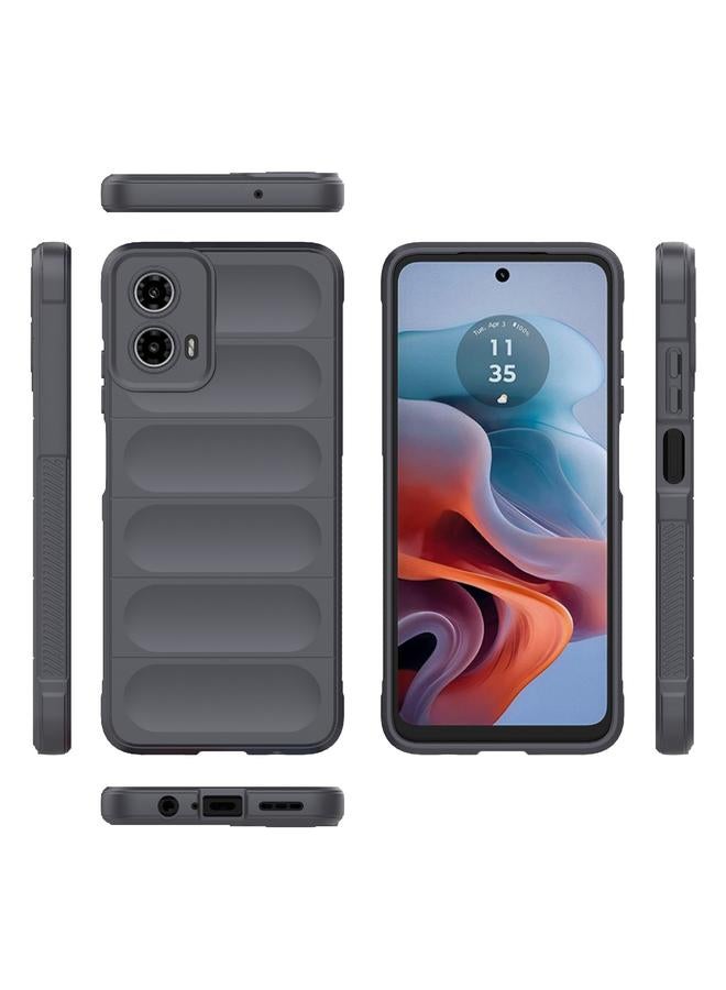 اس-توب جراب لهاتف Motorola Moto G34 5G Magic Shield TPU + جراب هاتف من الفلانيل - Image 3