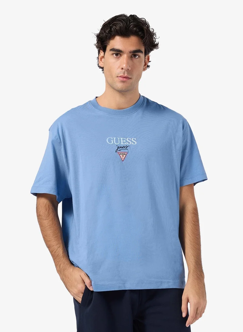 GUESS Short Sleeve Baker Logo T-Shirt