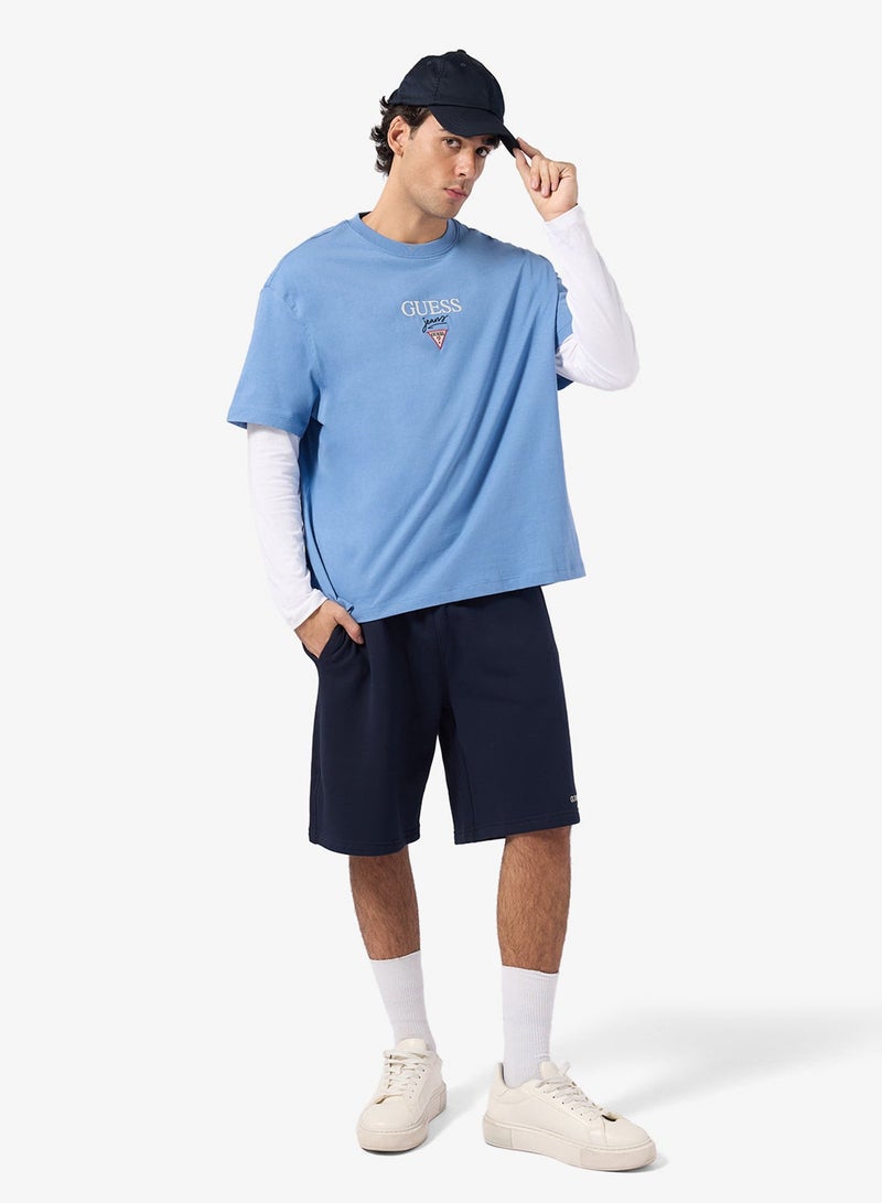 GUESS Short Sleeve Baker Logo T-Shirt - Image 4