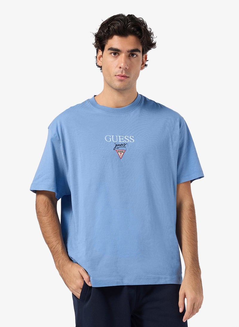 GUESS Short Sleeve Baker Logo T-Shirt - Image 1