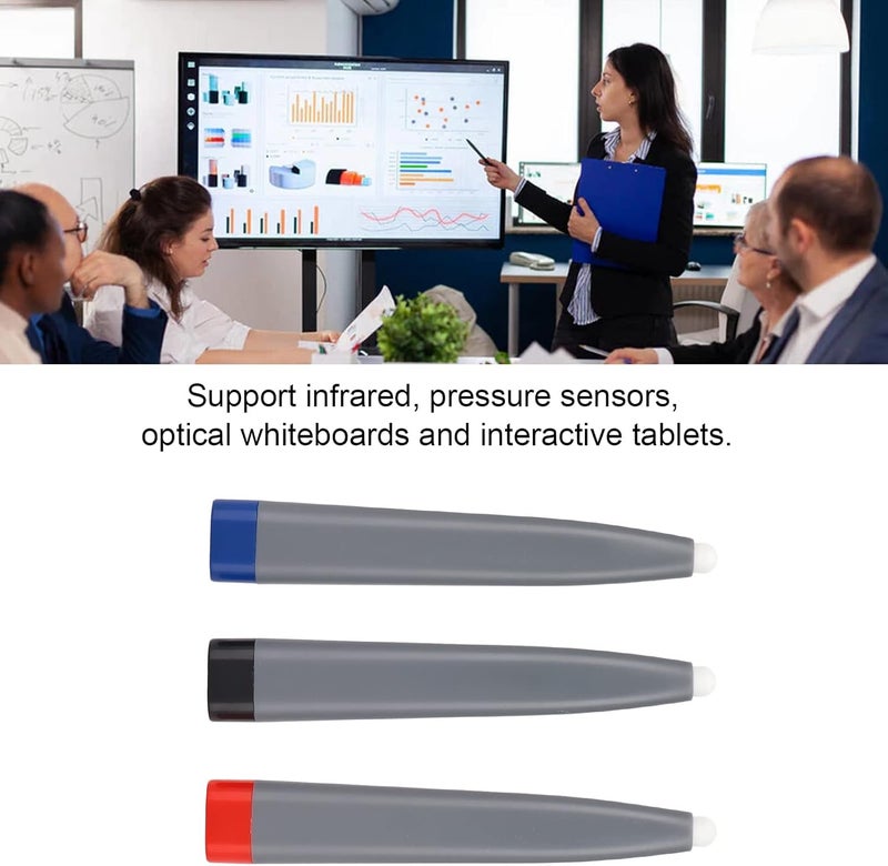 3PCS Touch Screen Pen, ABS Material Wide Application Infrared Tablet Stylus for Pressure Sensors Optical Whiteboards Interactive Tablets Touch Screen Multimedia Classroom - Image 4