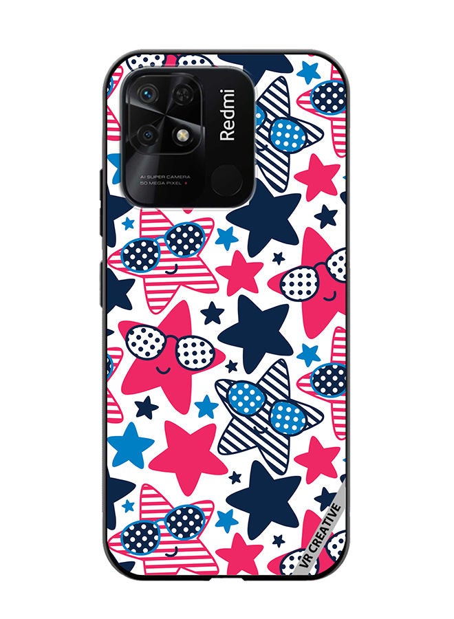 VR CREATIVE Protective Case Cover For Xiaomi Redmi 10C Star Pattern Vector Design Multicolour - Image 1