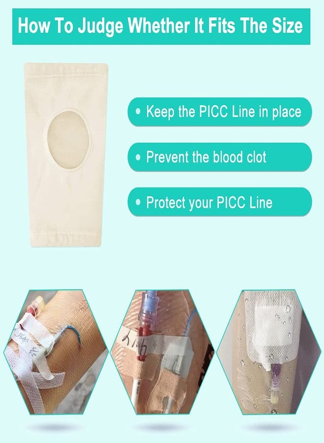 Mistuki Picc Line Sleeve Picc Line Covers for Upper Arm Picc Medical Caps Cast Protector with Mesh Viewing Window for Women Men Soft and Breathable (M) - Image 5