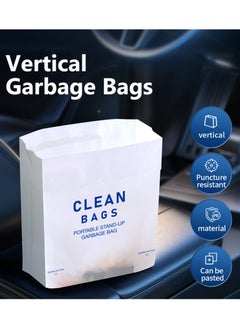 Generic 20 Pieces Vertical Garbage Bags,Disposable Leakproof Garbage Bags for Auto Vehicle  - Image 2