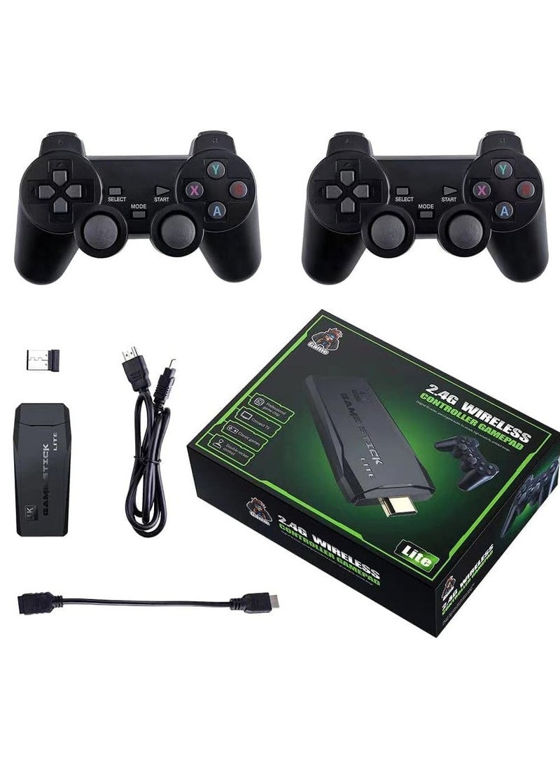 ELTRAZONE Wireless Game Console 2.4G HD Arcade PS1 Home TV Mini Game Console U Bao Retro Game Console Wireless Gamepad Controller 64G (new package) - Image 1