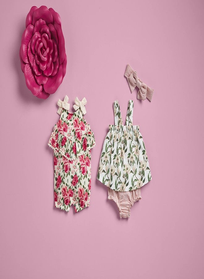 Mud Pie baby girls No Sleeves Mud Pie Bubble Rose Bow 0 3 Months, Rose, Size 0-3M US - Image 2