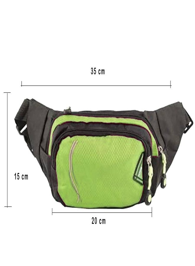 SRI Waist Bag for Men Women, Multi-Purpose Bag, Daily Commuting, Running Pouch, Travel, Trekking, Money Belt, Sunglasses Pouch Waterproof Travel (Green) - Image 3