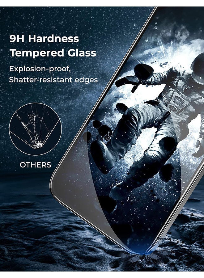 2 Pack Blitzby Privacy Screen Protector for iPhone 14 Plus/13 Pro Max (6.7 inch) Black - Image 4