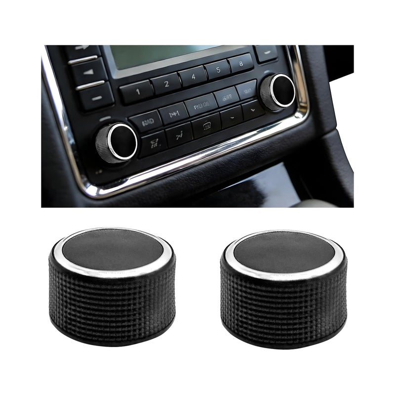 Ywdiml 2PCS Car Volume Control Radio Knob Vehicle Rear Audio Knob Button Replaces 22912547 Automotive Rear Radio Repair Stereo Button Kit Compatible with Enclave Acadia Yukon - Image 3