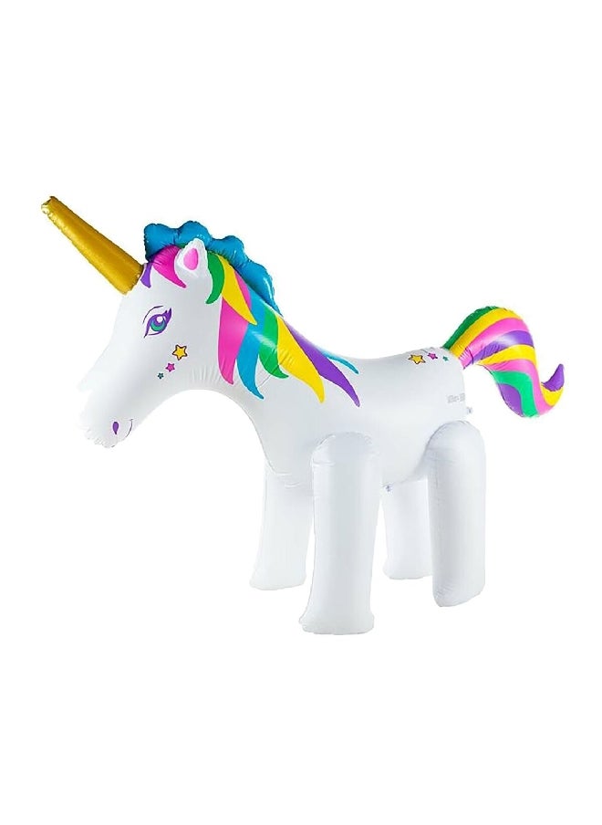 HearthSong Hearthsong Giant Inflatable Vinyl Unicorn Sprinkler for Kids Multicolor 6 x 3 x 8.5 ft 733654  - Image 1