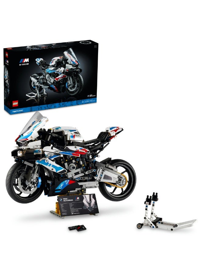 ليغو مجموعة نموذج الدراجة النارية  BMW M 1000 RR من LEGO® Technic للبالغين؛ استمتعوا ببناء نموذج عرض فاخر للدراجة النارية (1925 قطعة) - Image 1