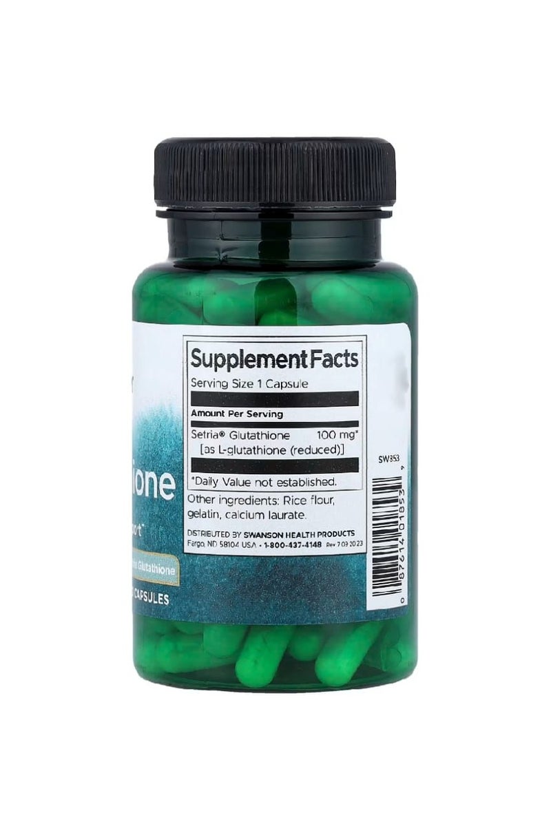 سوانسون إل-جلوتاثيون 100 ملغ 100 كبسولة - Image 2