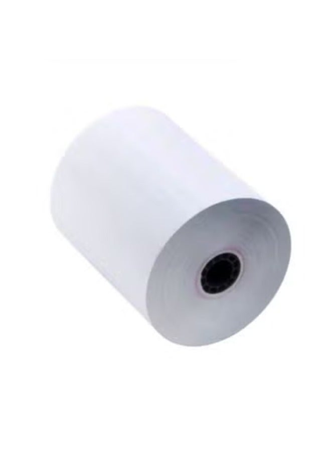 EHOME White Thermal Label Stickers, 5.7x5CM Self-Adhesive Square Direct Thermal Labels, 100sheets/Roll - Image 1