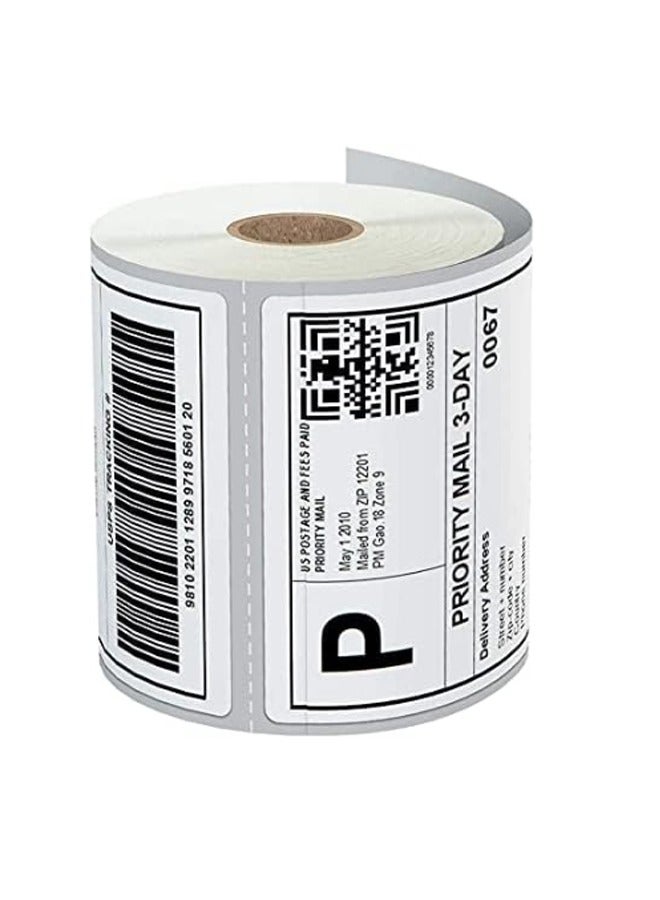 EHOME White Thermal Label Stickers, 5.7x5CM Self-Adhesive Square Direct Thermal Labels, 100sheets/Roll - Image 4